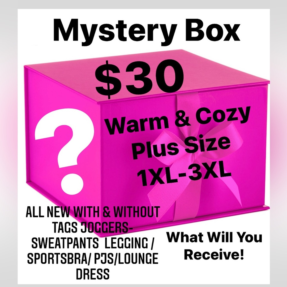 💯 MYSTERY BOX $30.00 💯 ALL NWT & NWOT 💯 💯 Plus Size  1X-3XL Cozy & Comfy 💯